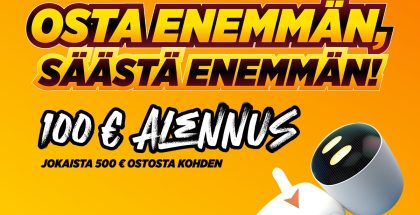 Power tarjoaa 16.-19. heinäkuuta 100 euron alennuksen 500 euron ostoksia kohden.