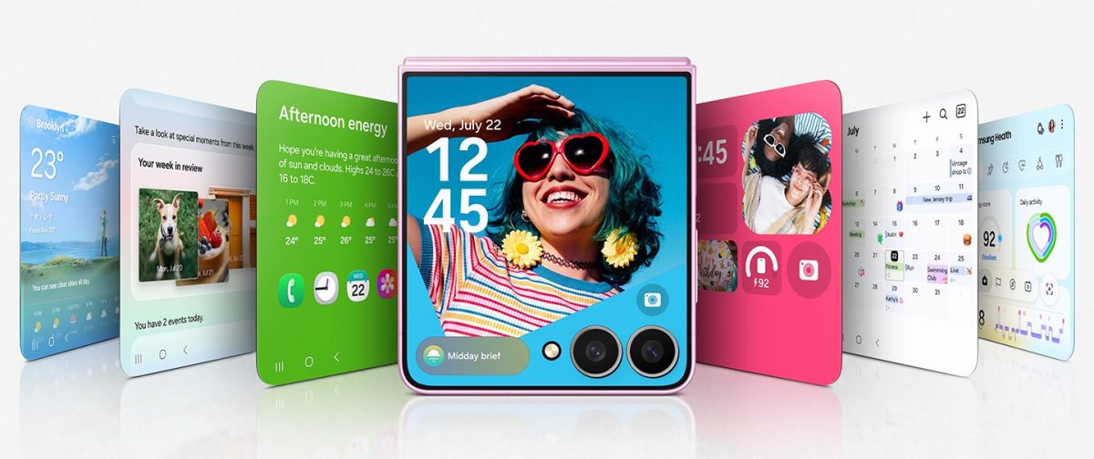Galaxy Z Flip8:n kansinäyttö tarjoaa parannetun käyttökokemuksen.