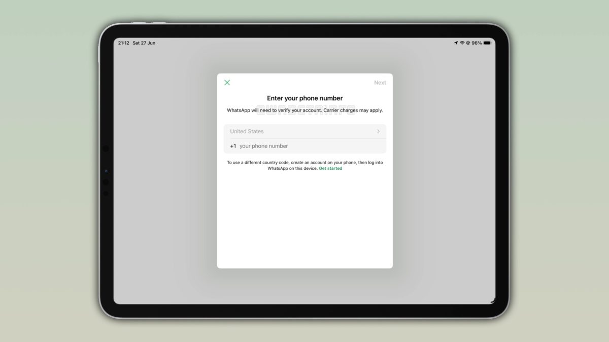 iPad voi toimia jatkossa ensisijaisena WhatsApp-laitteena. Kuva: WABetaInfo.