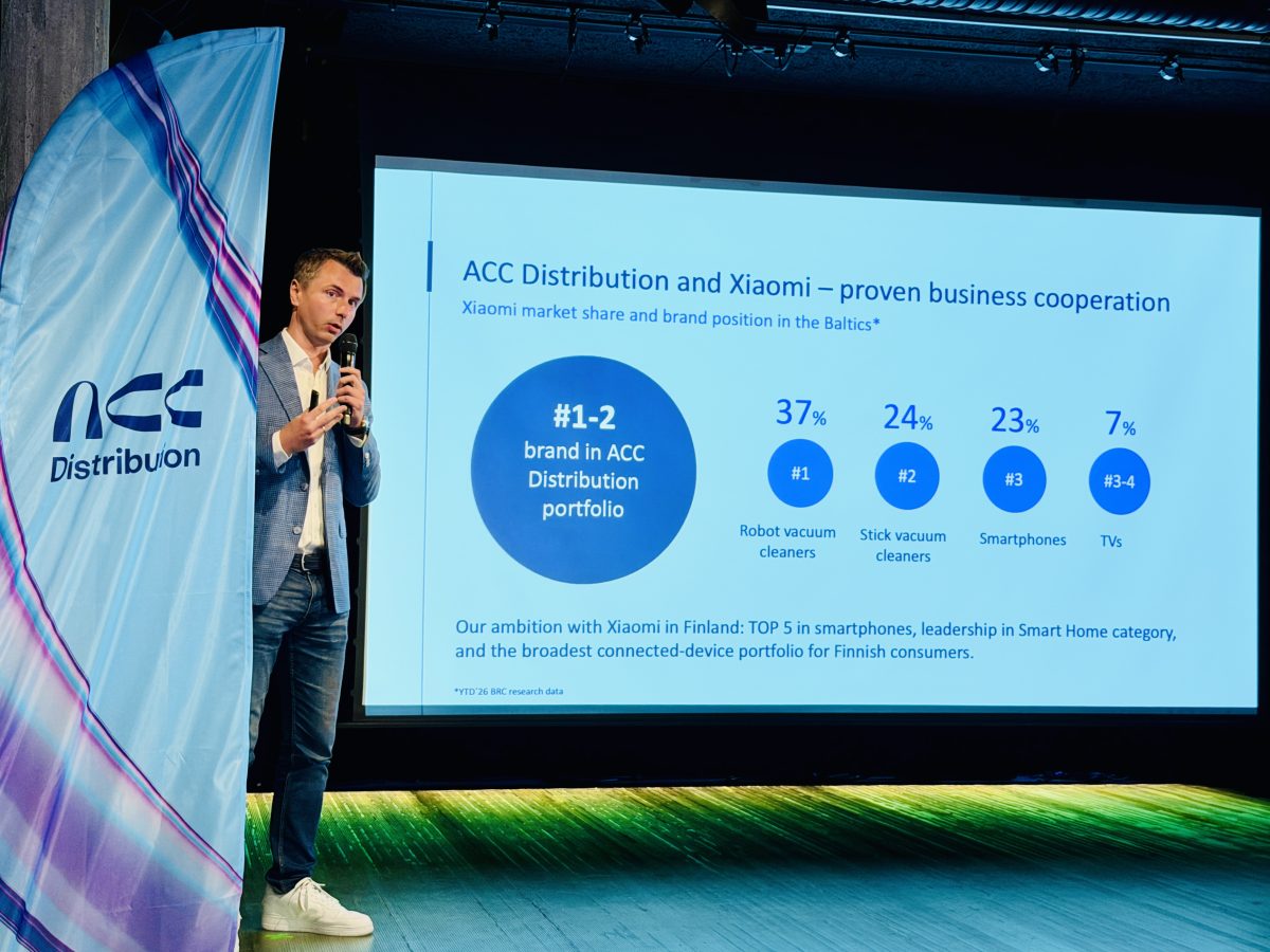 ACC Distributionin toimitusjohtaja Žymantas Baušys kertoi yhtiön tavoittelevan Xiaomin nostamista älypuhelinmarkkinan TOP5-joukkoon Suomessa. Baltiassa Xiaomin asema ACC Distributionin jakelemana on jo vahva eri tuotekategorioissa.