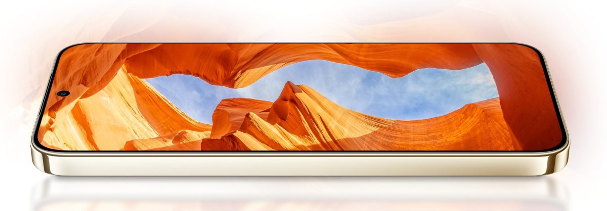 Honor Turbo 5G tarjoaa suuren näytön pienillä reunuksilla.