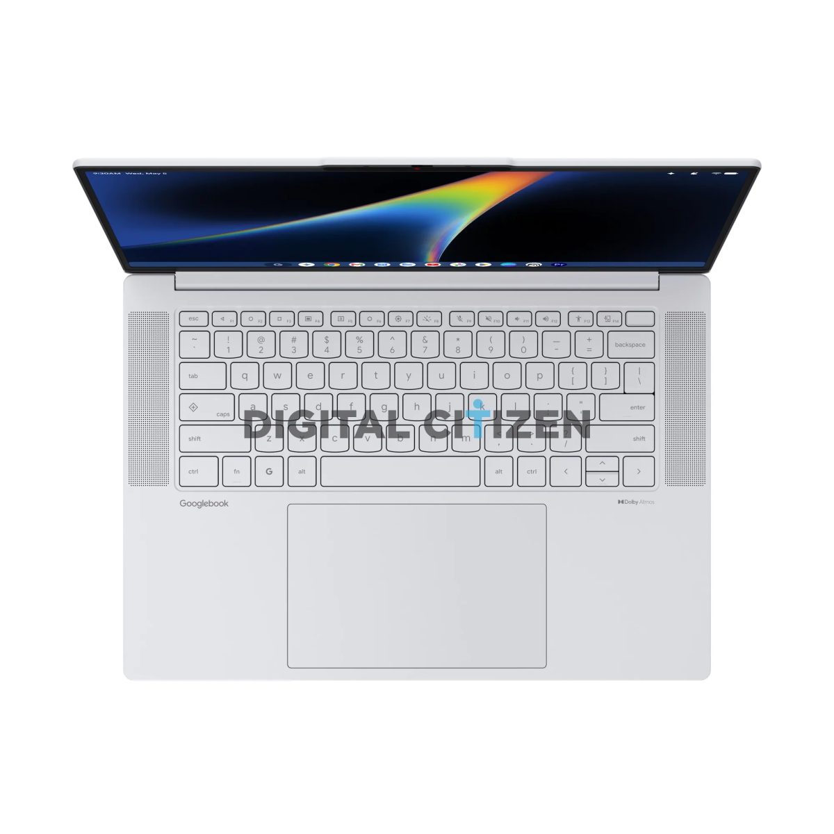 Lenovo Googlebook 15:n näppäimistö. Kuva: Digital Citizen.