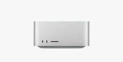 Mac Studio edestä.
