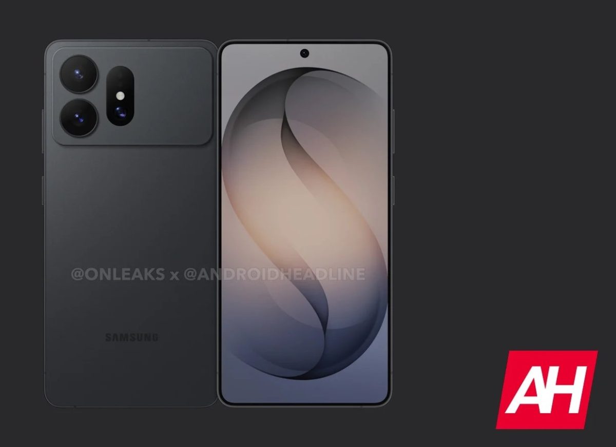 Samsung Galaxy S27 Ultran mallinnos. Kuva: OnLeaks / Android Headlines.
