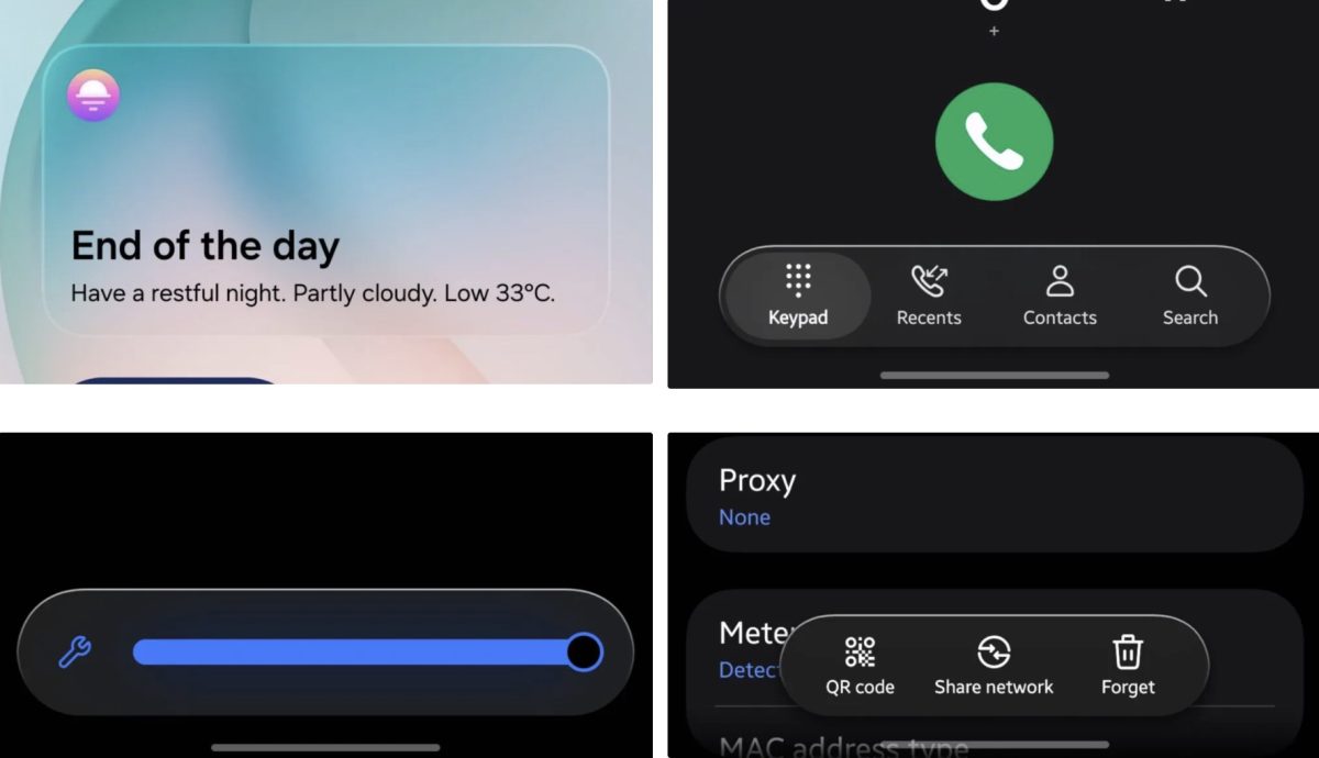 Samsungin One UI 9.5:stä vuotaneita kuvia. Kuva: Fahad Ali Javed / X.
