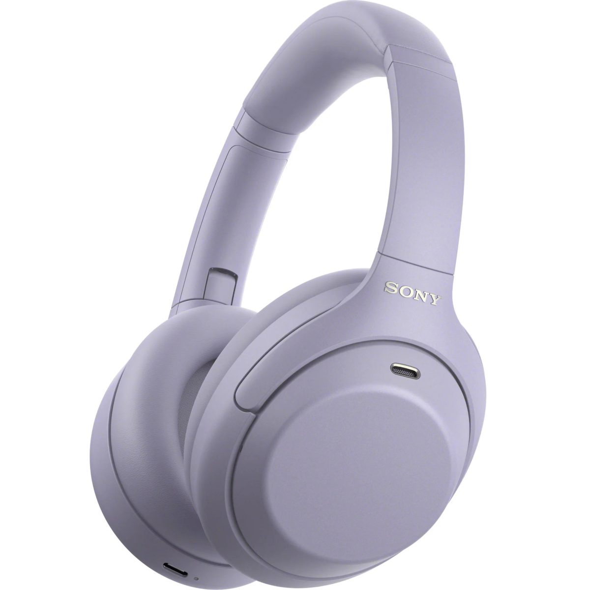 Sony WH-1000XM4C -kuulokkeet laventelin värisenä. Kuva: WinFuture.de.