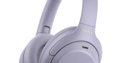 Sony WH-1000XM4C -kuulokkeet laventelin värisenä. Kuva: WinFuture.de.