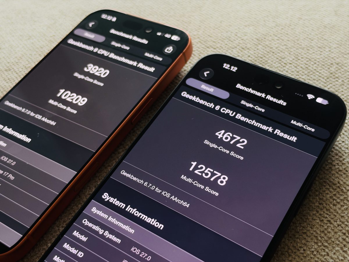 iPhone 18 Pro -puhelimet lunastavat Applen lupauksen 20 prosenttia paremmasta suorituskyvystä.