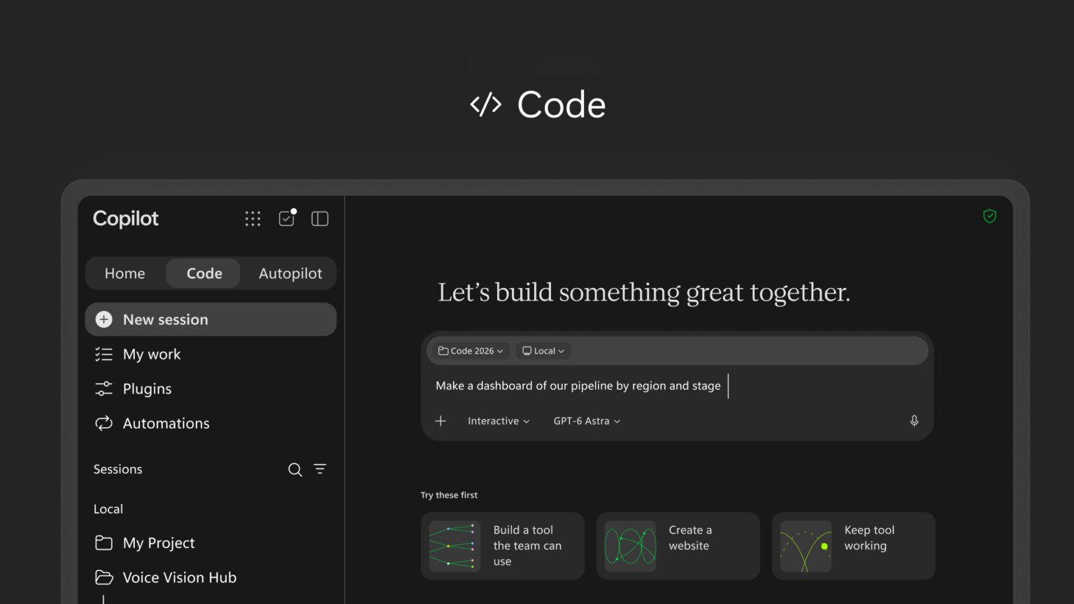 Copilot Code.