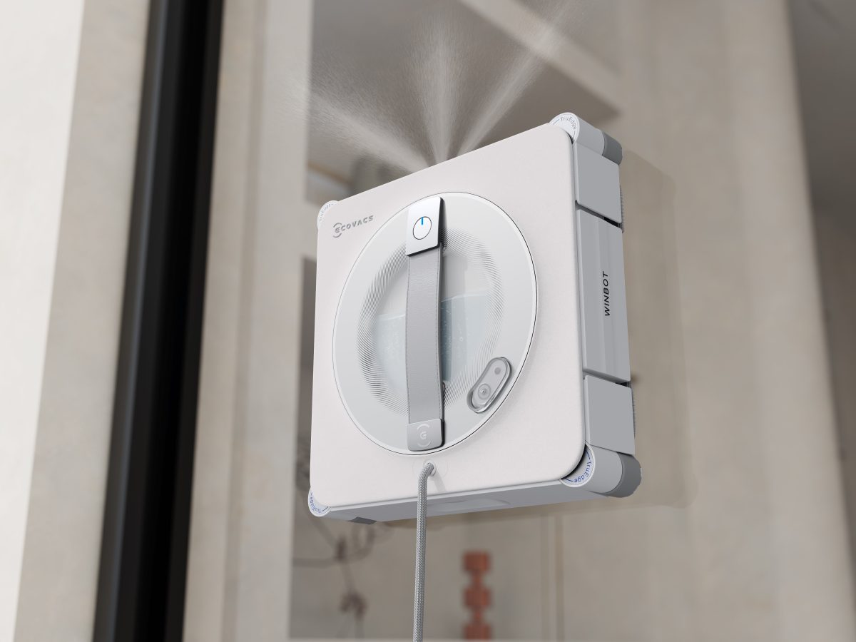 Ecovacs Winbot W2S Pro Omni kattaa jopa 75 neliömetrin alueen.