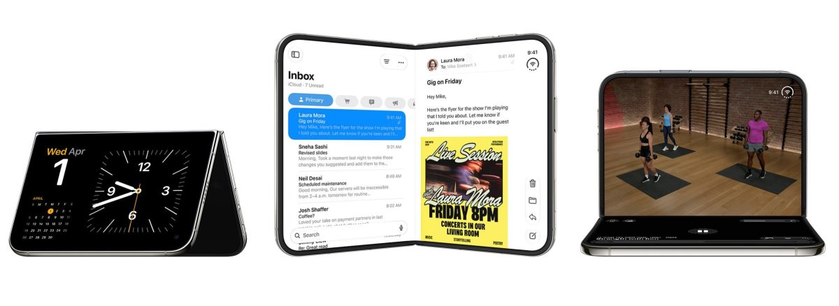 iPhone Duon eri käyttötiloja.