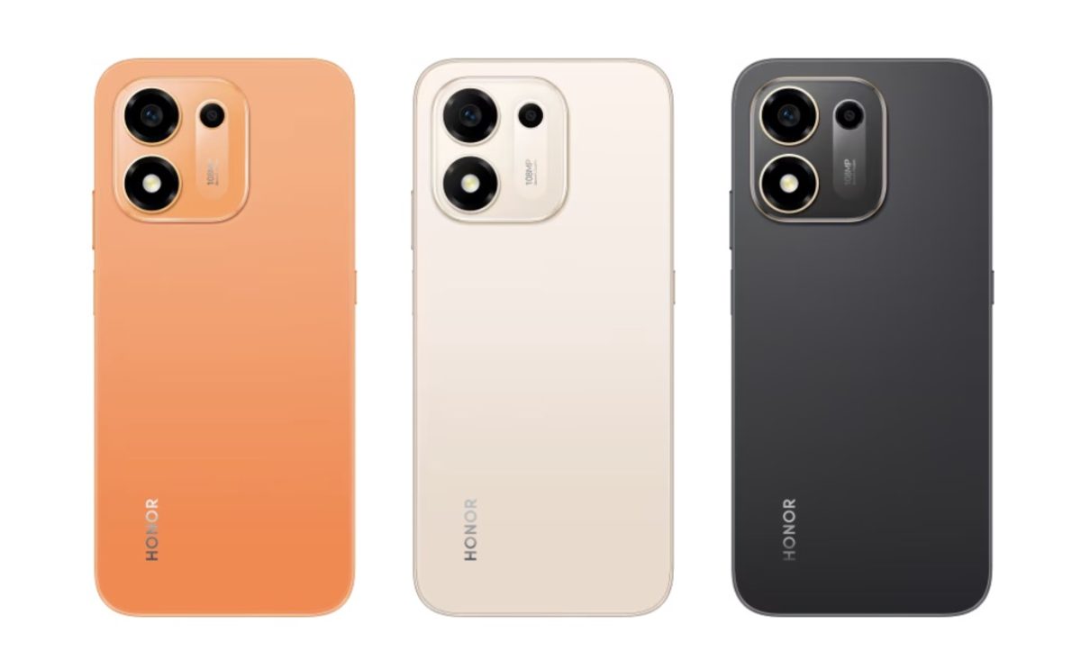 Honor X8e:n värivaihtoehdot.