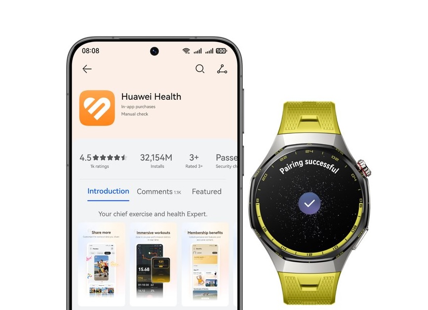 Huawei Watch GT 7 -kellot toimivat sekä Android- että iPhone-puhelinten kanssa paritettuna.