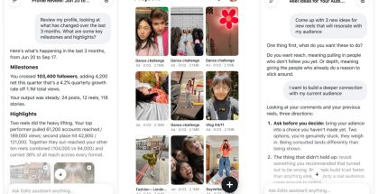 Instagramin Edtis-sovelluksen uusi tekoälyavustaja arvioi videoiden suosiota ja tarjoaa ehdotuksia uusien videoiden luomiseen.