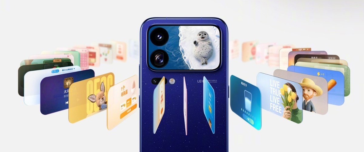 Xiaomi 18 Pron takanäyttö mahdollistaa aiempaa monipuolisemmat toiminnot.