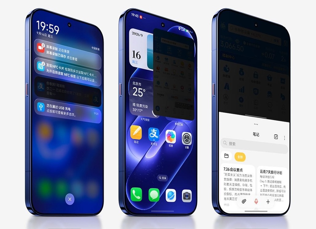Xiaomi 18 Pro -puhelinten yksityisyysnäyttö mahdollistaa näytön osittaisenkin pimentämisen sivusta suuntautuvilta katseilta.