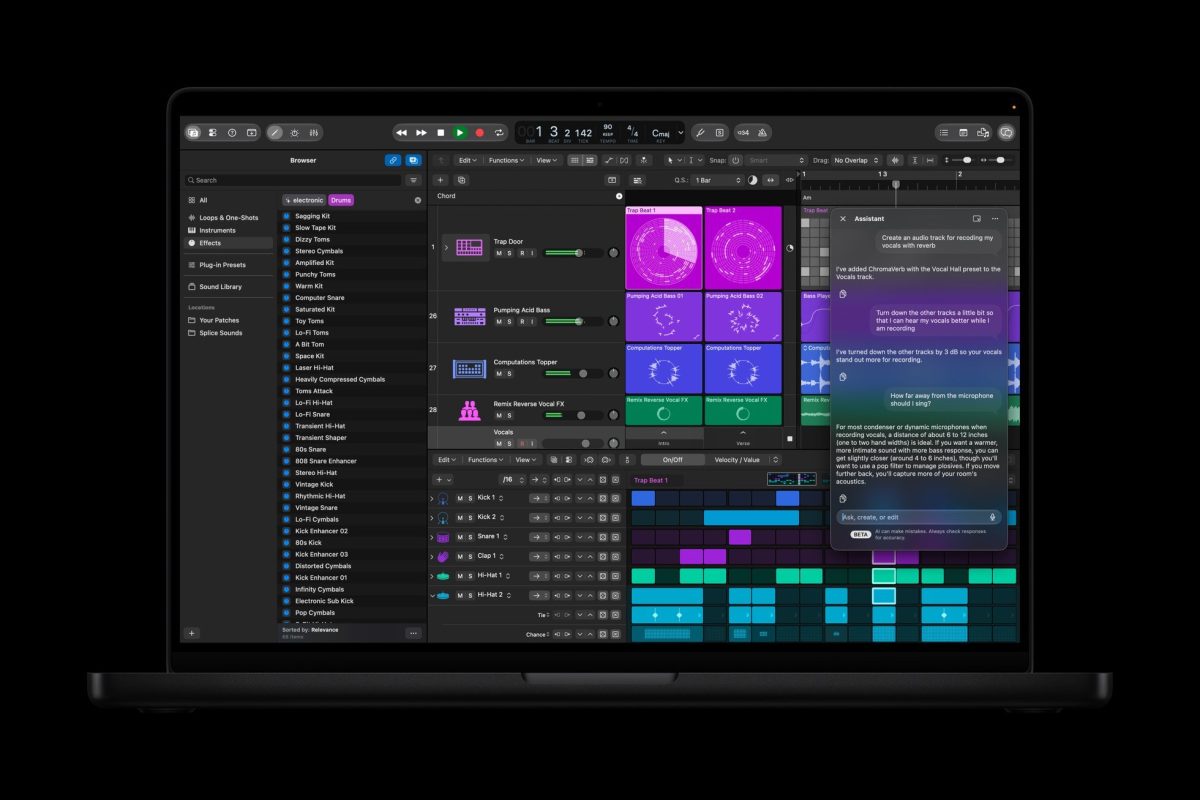 Logic Pro saa uuden tekoälyavustajan.