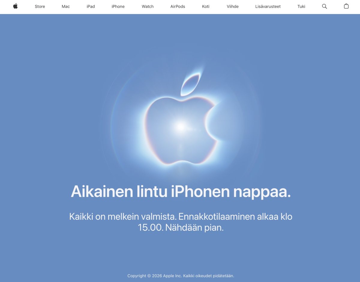 Applen verkkokauppa sulkeutui iPhone Duon ennakkomyynnin alkamisen alla.