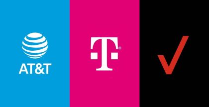 AT&T, T-Mobile ja Verizon.