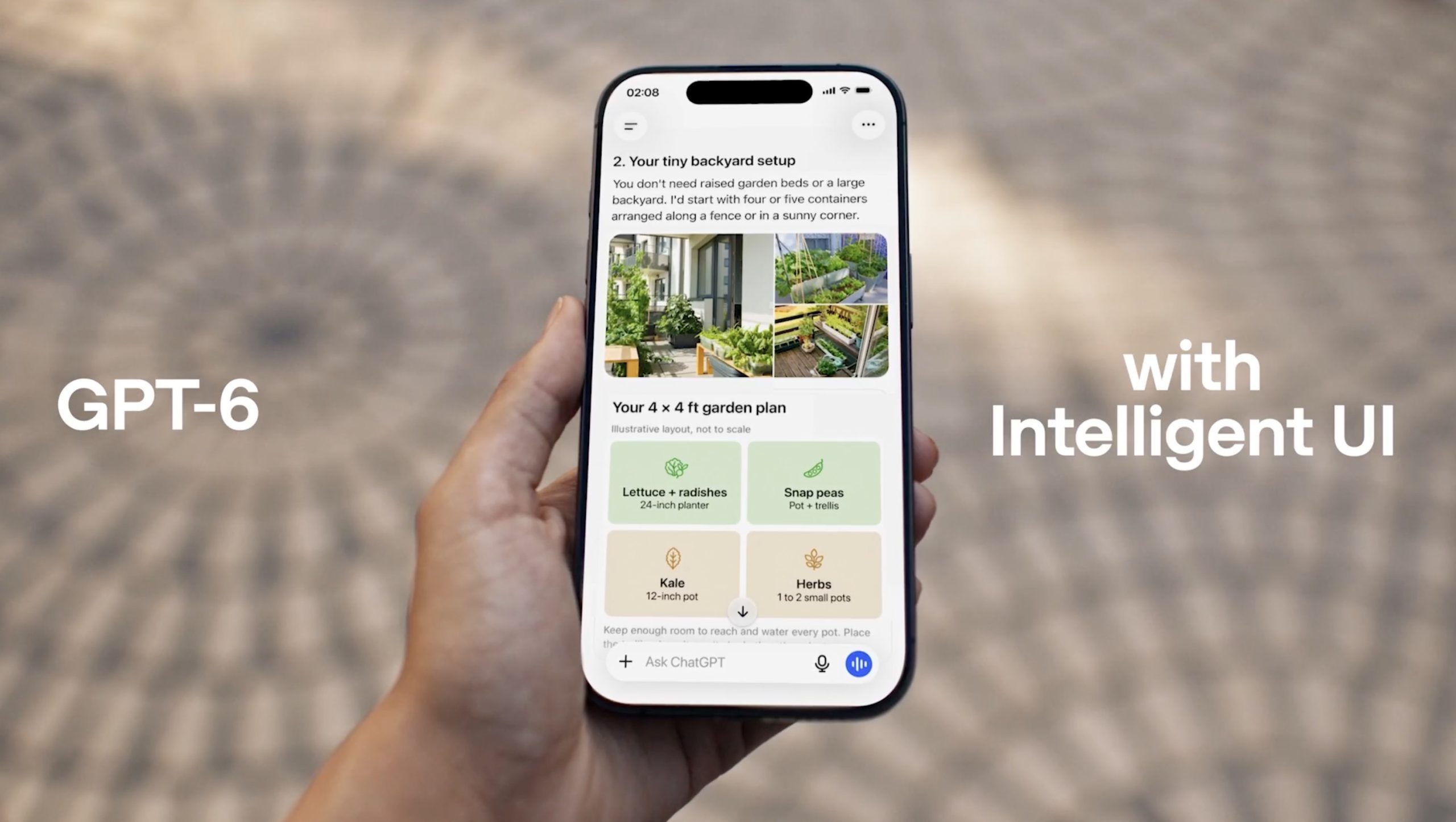 GPT-6-mallit tulevat ChatGPT-keskusteluihin Intelligent UI -uudistuksen kera.