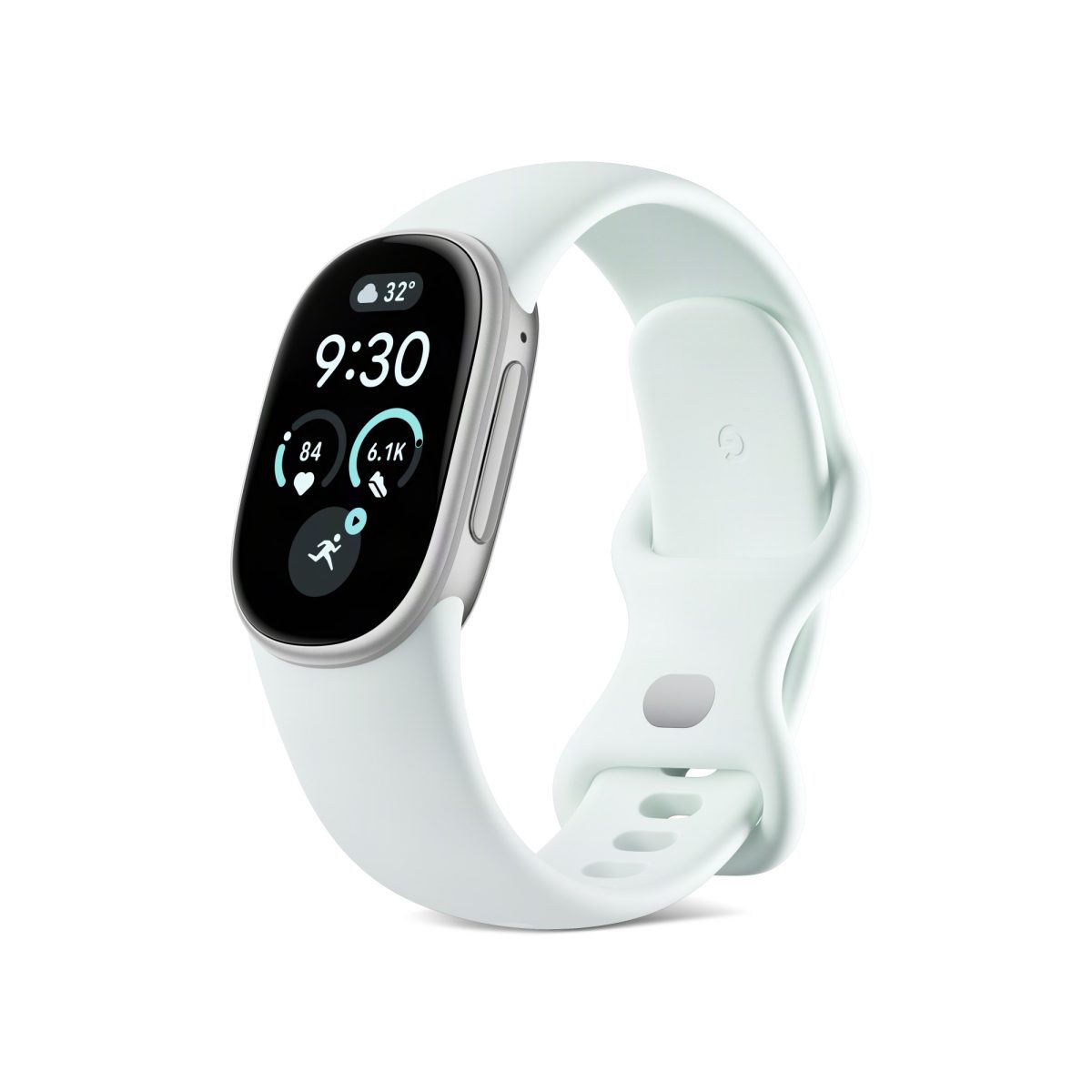 Fitbit Edge, Fog & Polished Silver.