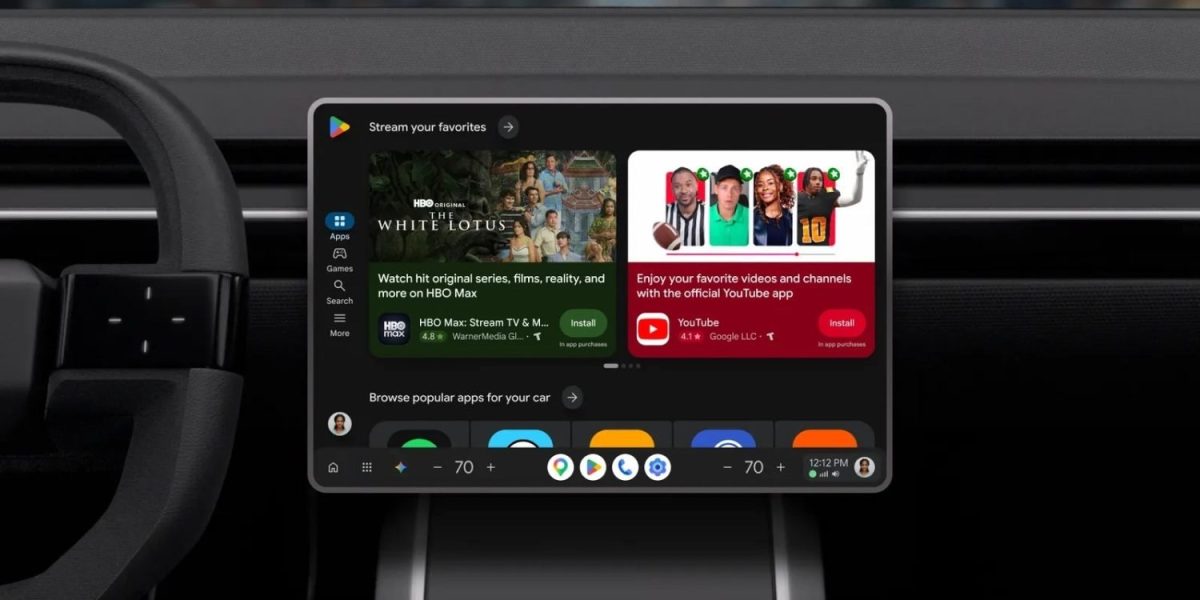 Google buit-in -autot saavat uudistuneen Google Playn.