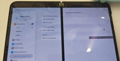 iOS 26 toiminnassa Surface Duo 2:ssa. Kuva: SmuOS / X.