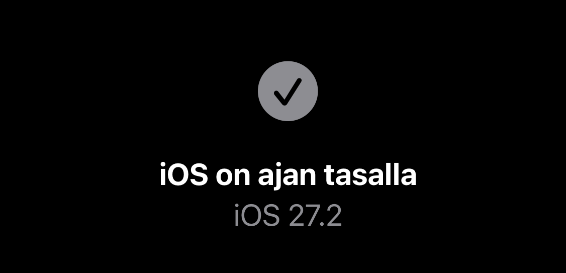iOS 27.2 on nyt uusin käyttöjärjestelmäversio iPhoneille.