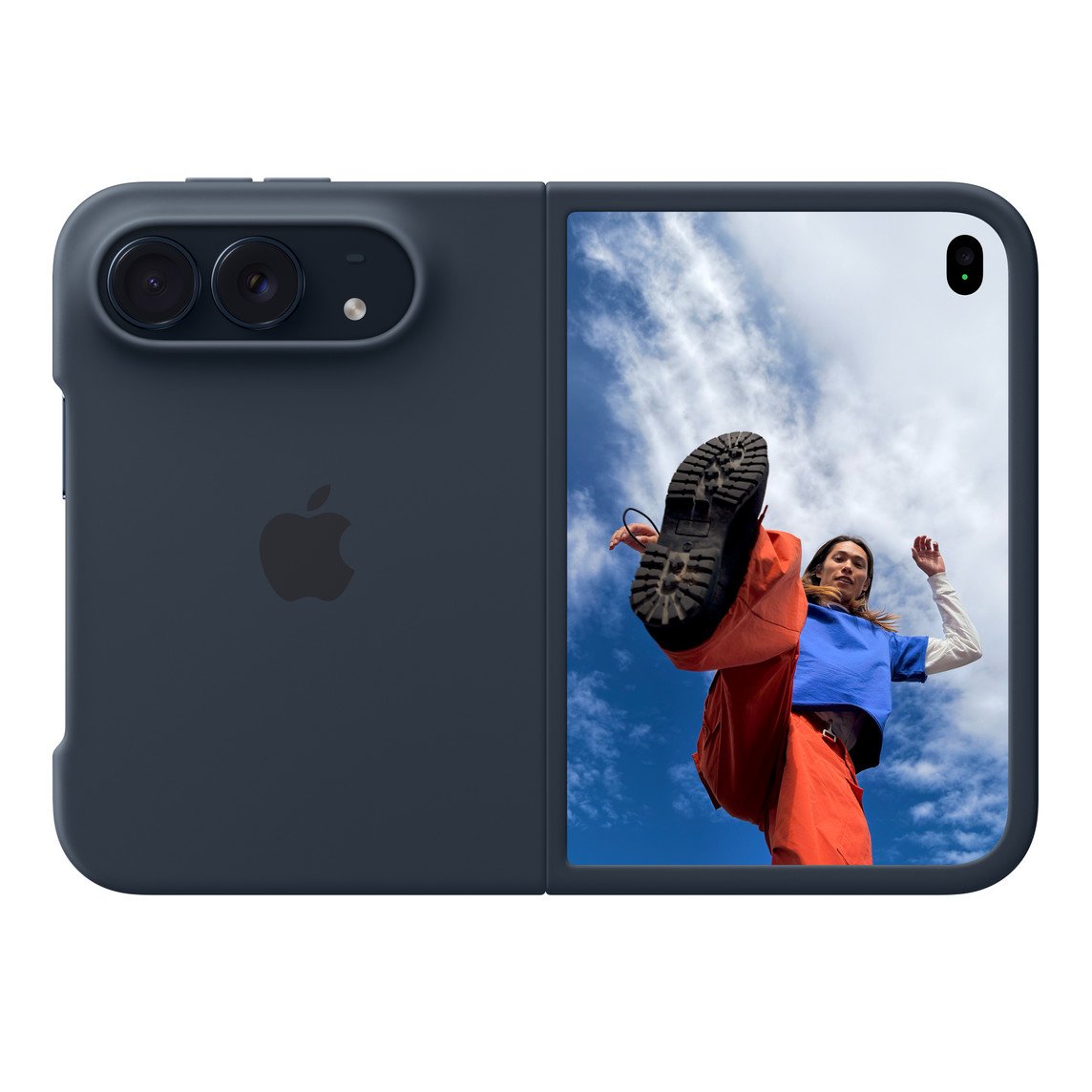 iPhone Duon kuori värissä musteensininen.