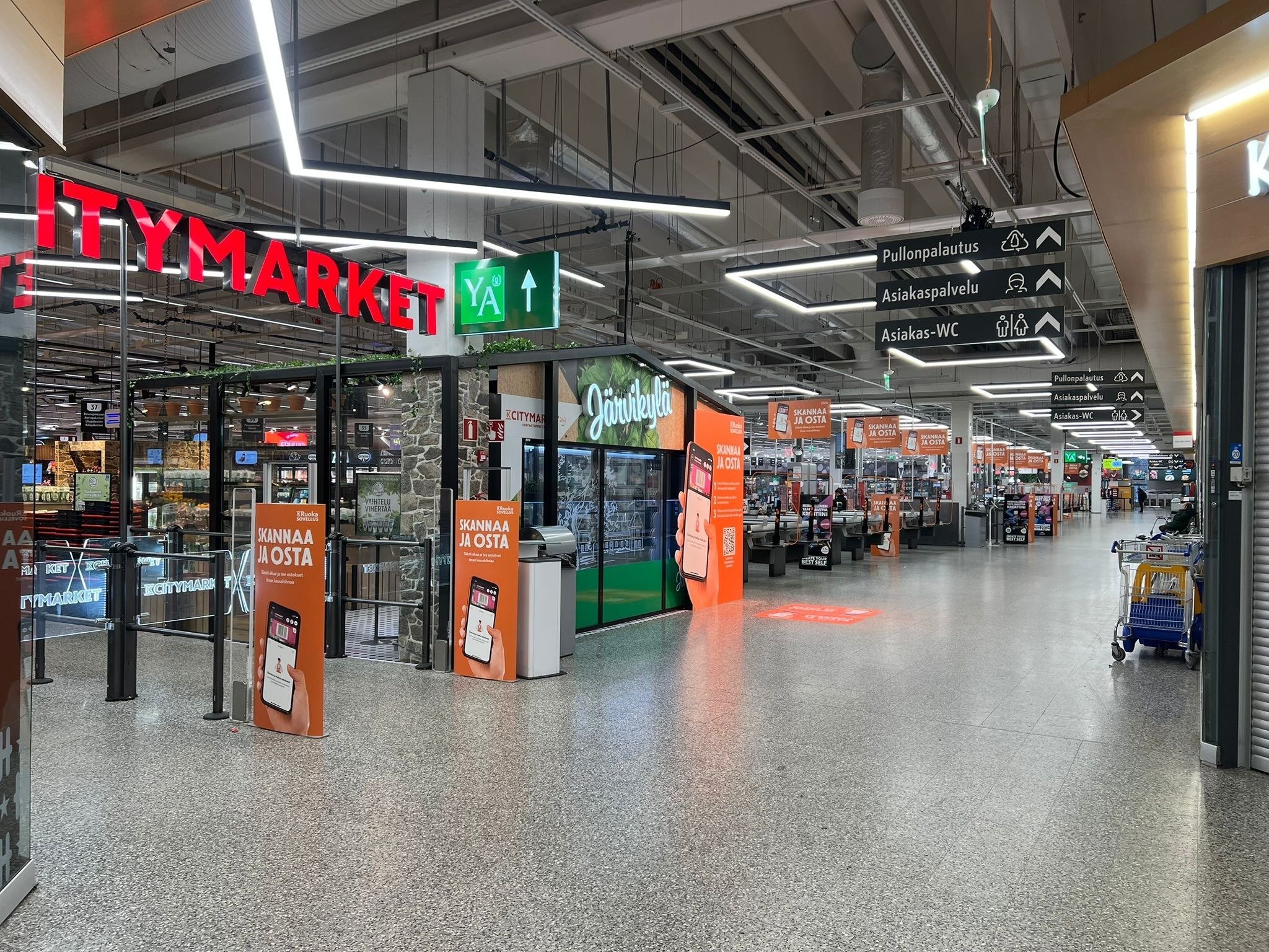 K-Ruoka-sovelluksen mobiiliskannauspalvelu laajenee 60 K-Citymarketiin.