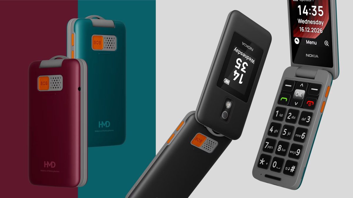 Nokia 2360 Flip eri väreissä.