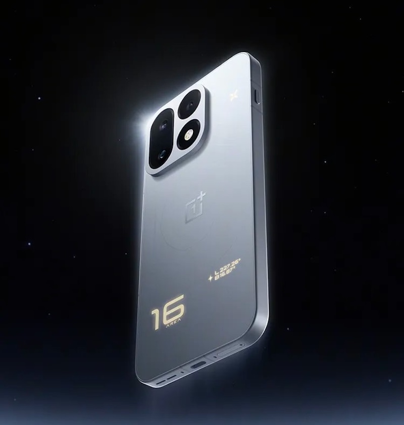 OnePlus 16:n hopea värivaihtoehto sisältää erikoisvalaistuksen.