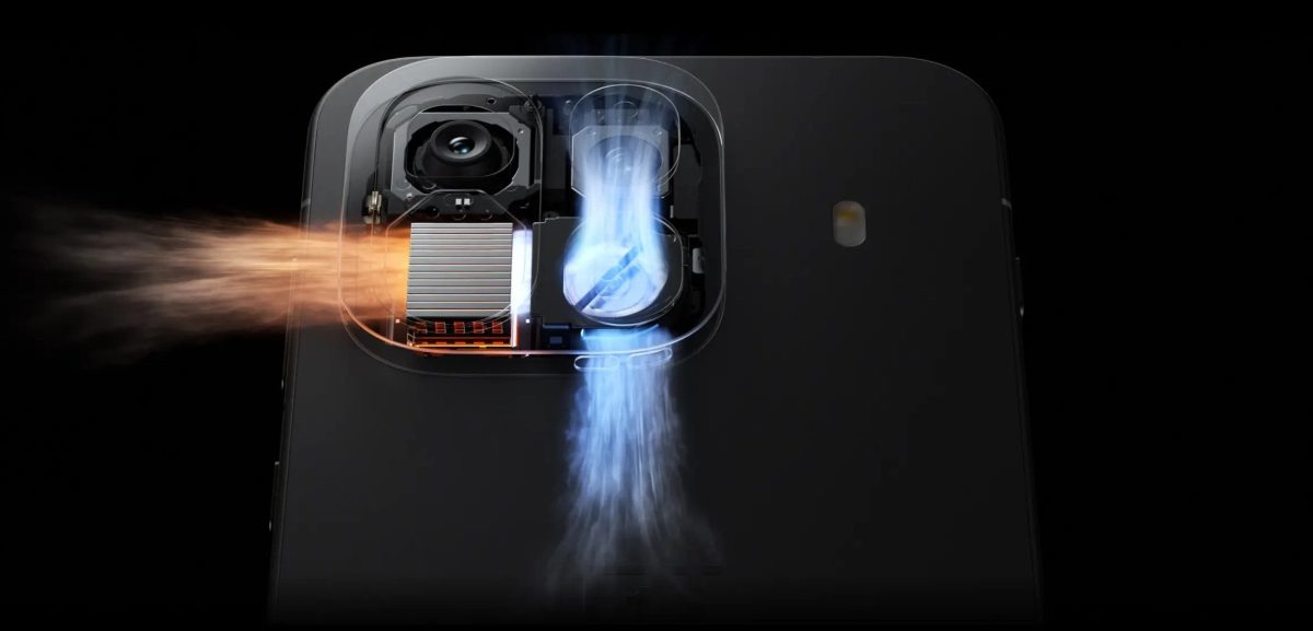OnePlus Ace 7 -sarjan puhelimet ovat varustettu tuulettimen tehostamalla jäähdytyksellä.