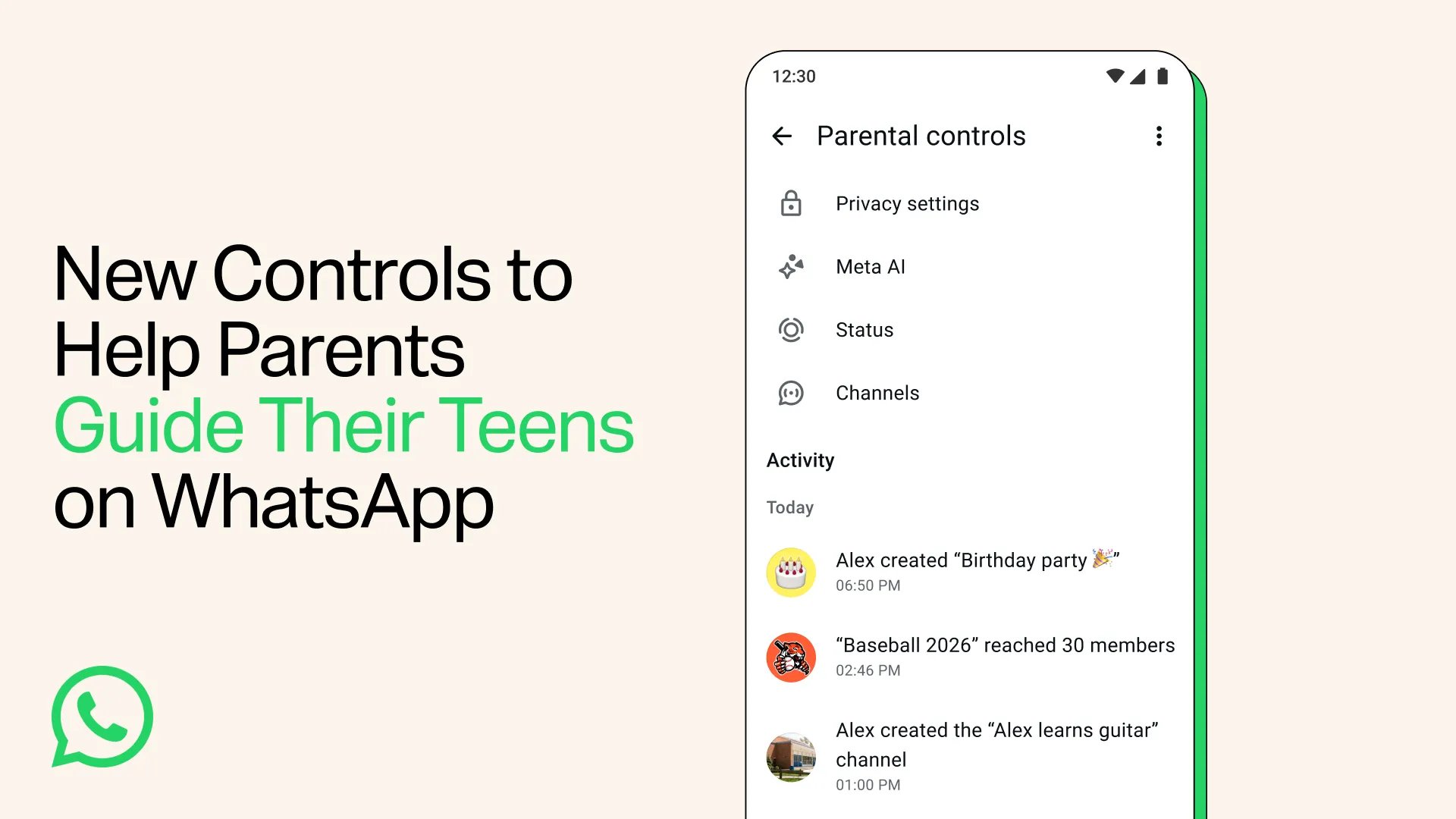 WhatsApp lisää hallintamahdollisuuksia vanhemmille.
