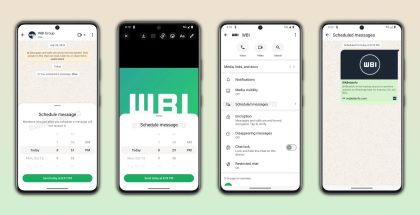 WhatsApp testaa ajastettuja viestejä Android-sovelluksessaan. Kuva: WABetaInfo.